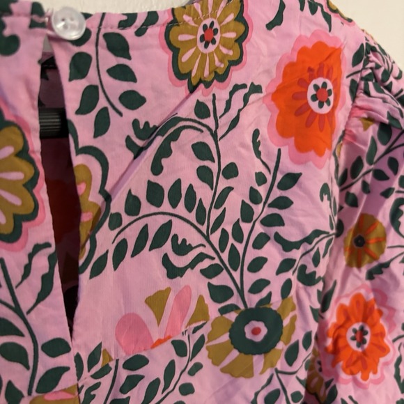 Boden Women's Pink Floral Easy Printed Blouse Long Sleeves US Size 6 - Picture 8 of 8